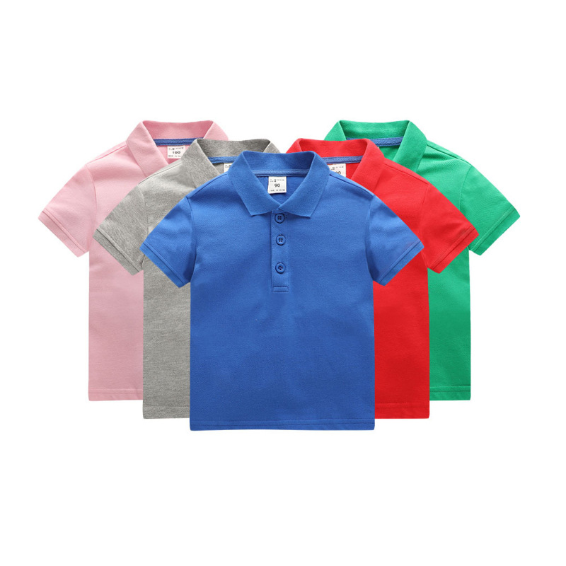Өзгөчө логотип Балдар Polo көйлөктөрү 100% Пахта