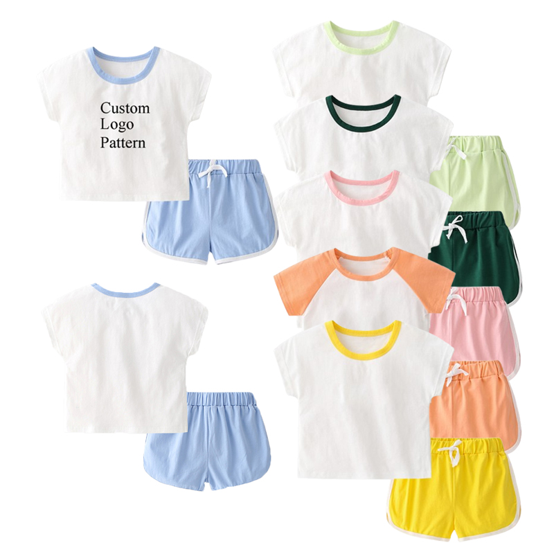 Өзгөчө OEM Пахта Спандекс Boy Toddler кийим топтомдору