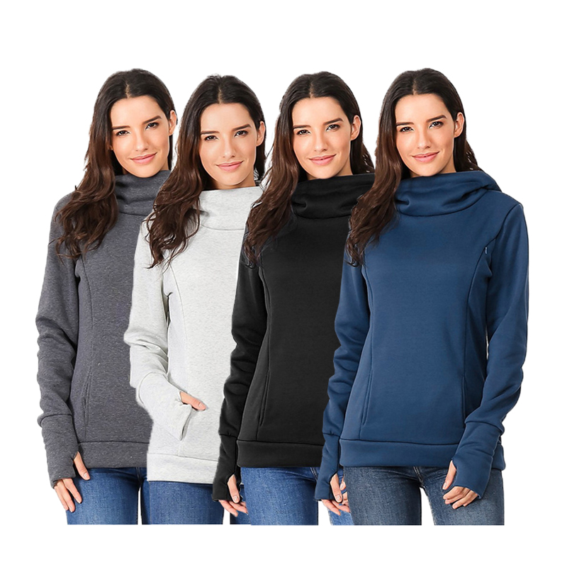 Катуу Түстүү Басылган Hooded Медике Hoodie Top