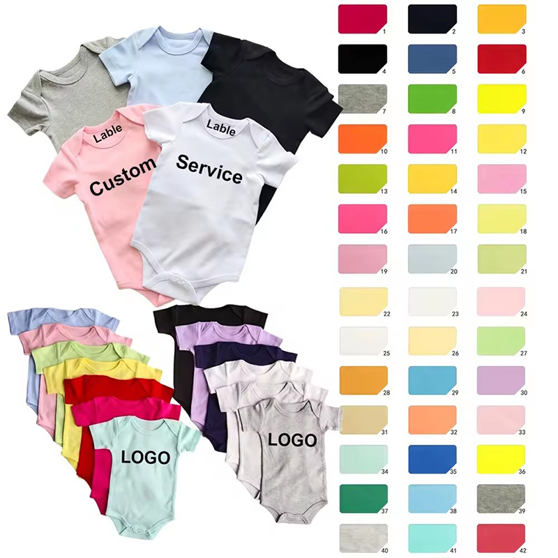 Өзгөчөлүштүрүлгөн жаңы туулган бала Onesie жасалган пахта бала кыз Romper бала Bodysuit